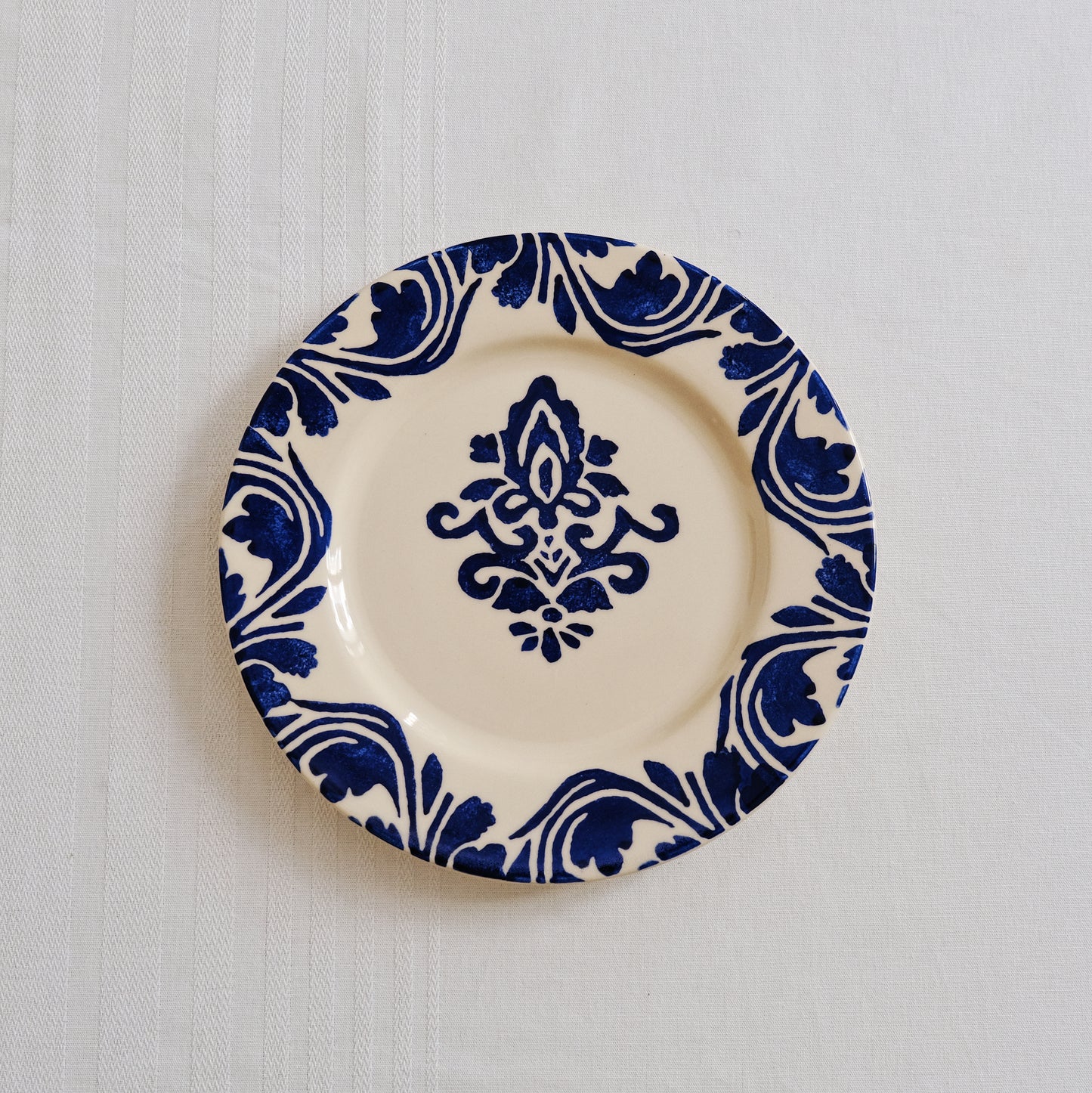 Plato Mosaico Azul